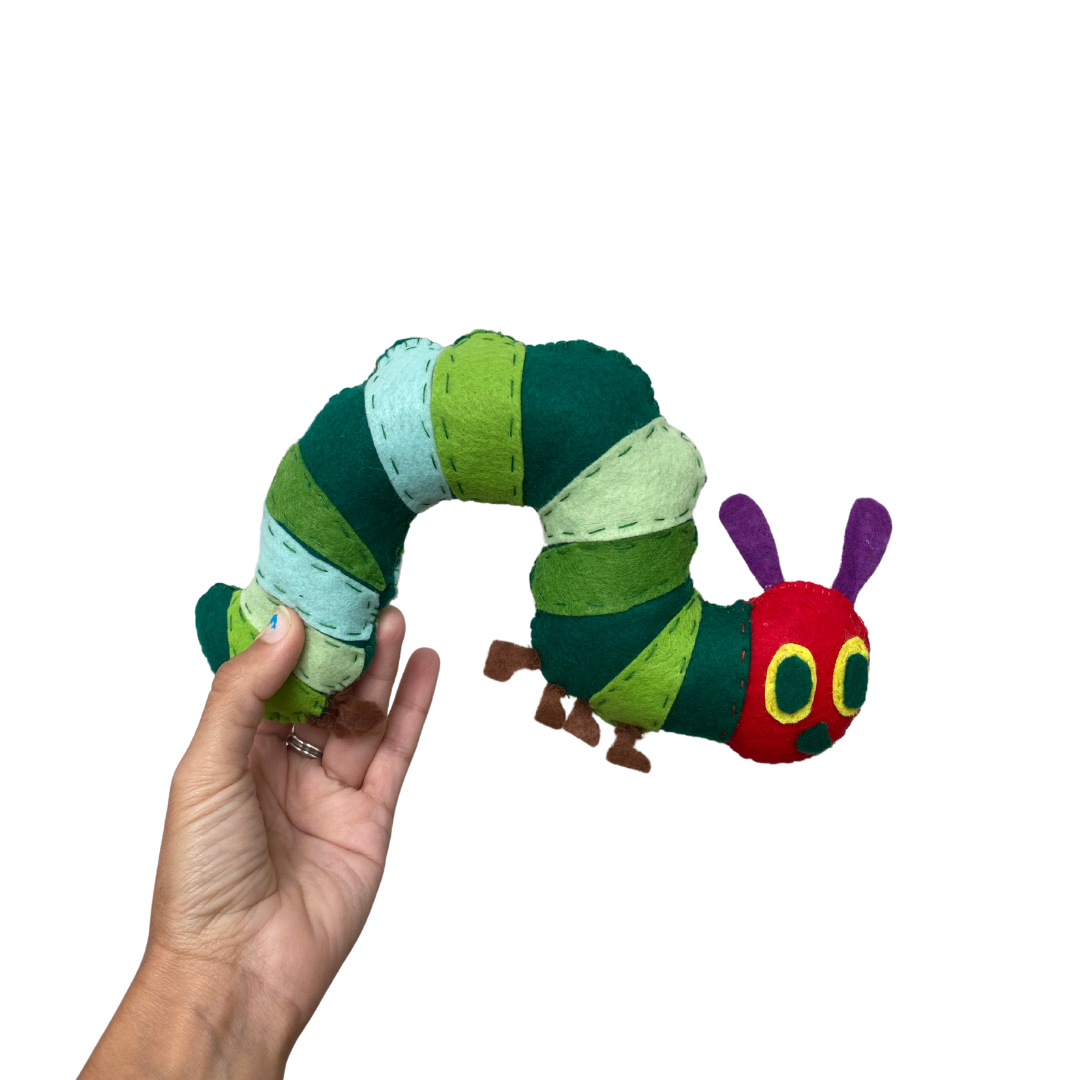 Muñeco "Oruga glotona"