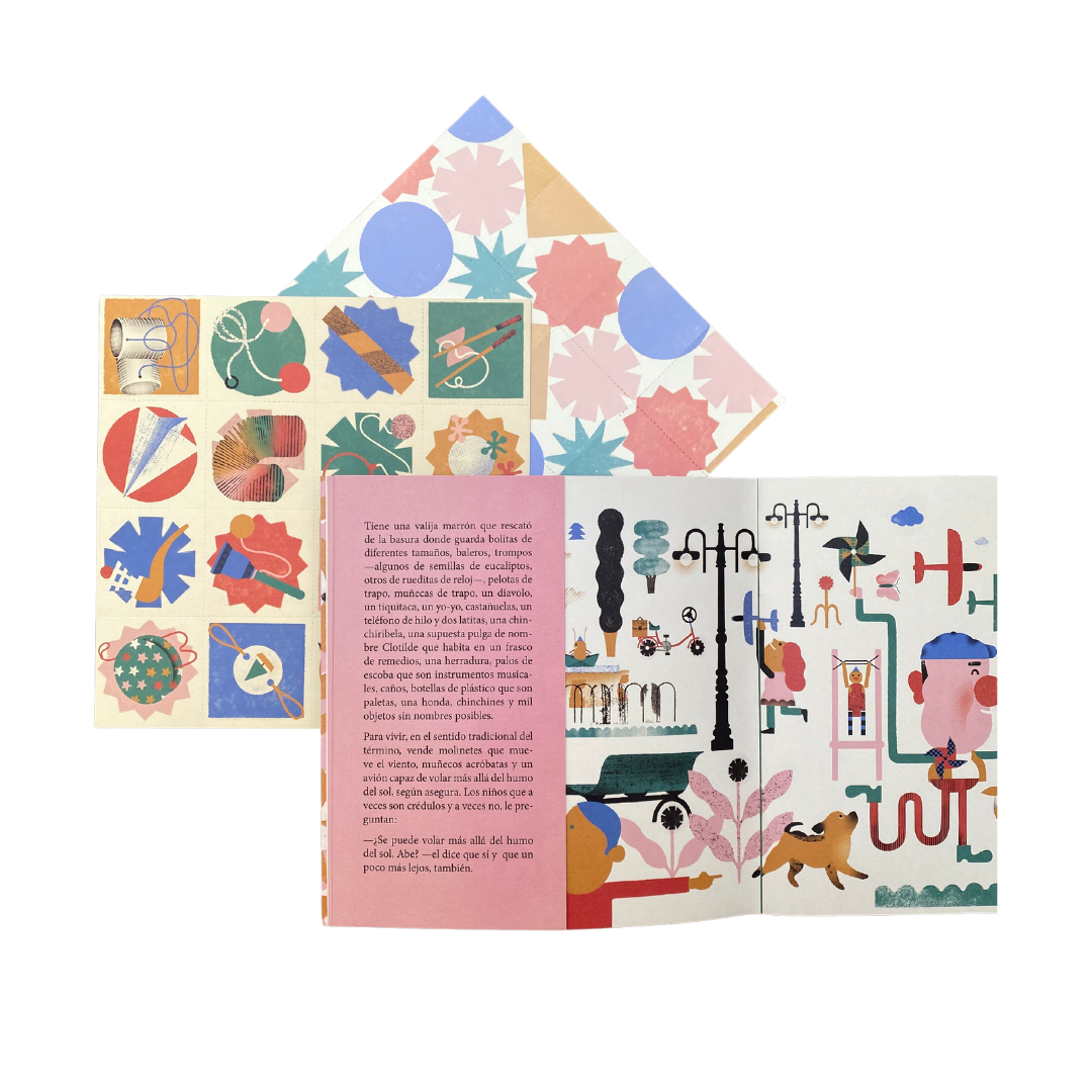 La extraña valija de un señor en bicicleta