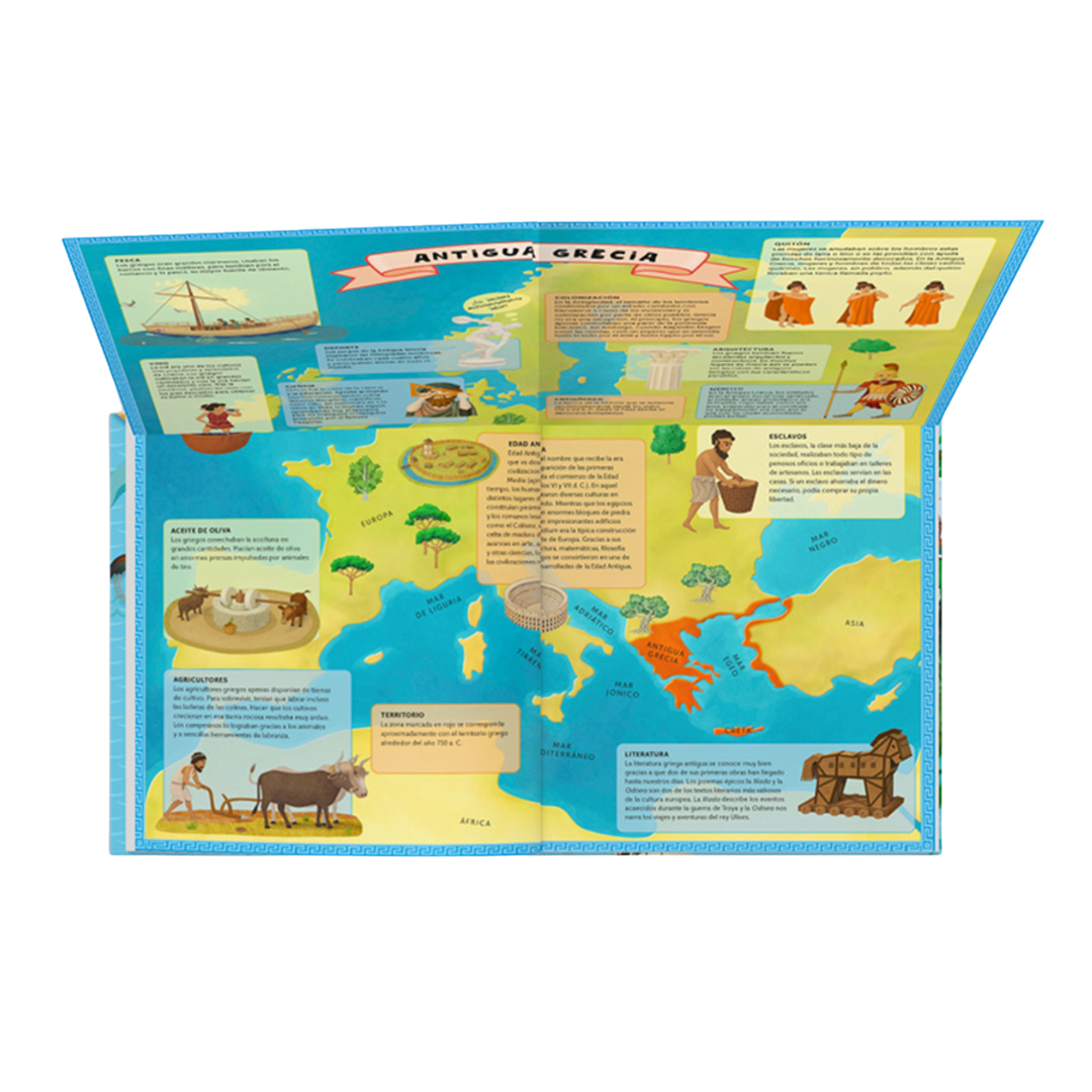 Atlas de la antigua Grecia para niños