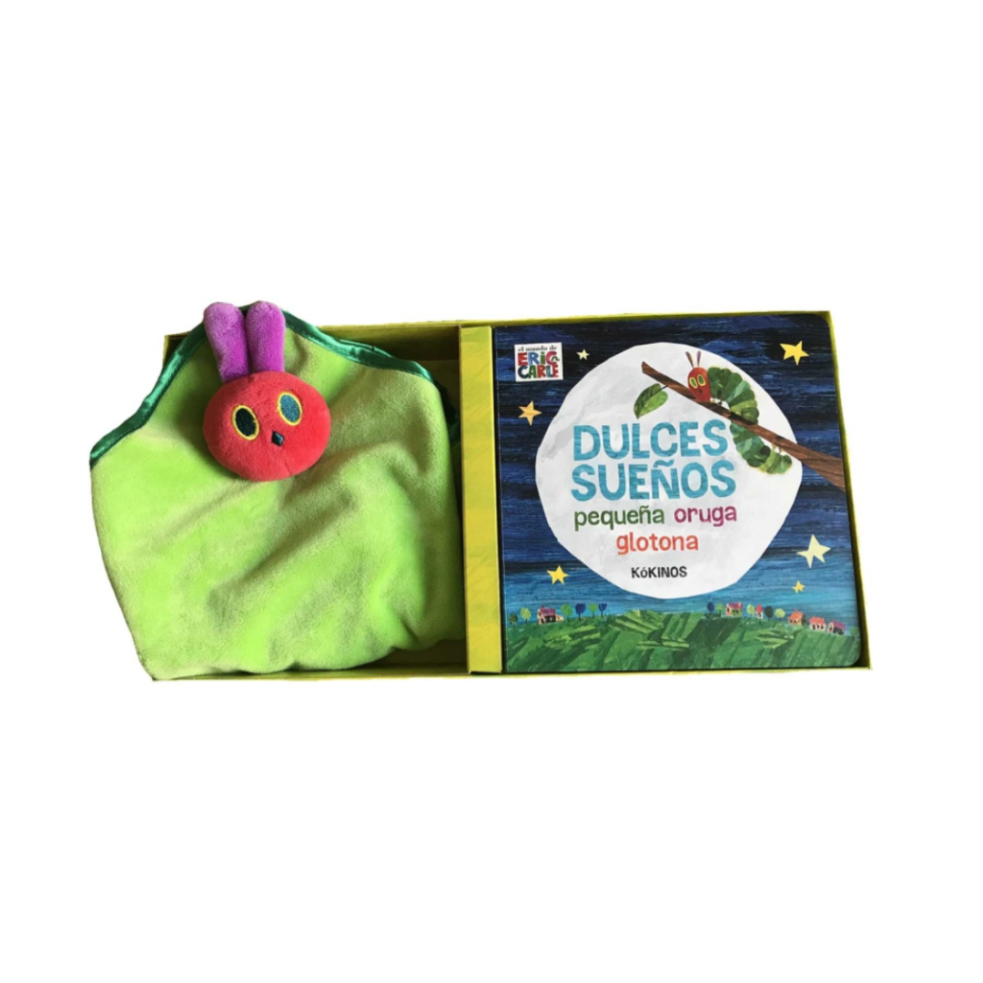 Dulces sueños pequeña oruga glotona (Libro de Cartoné y mantita)