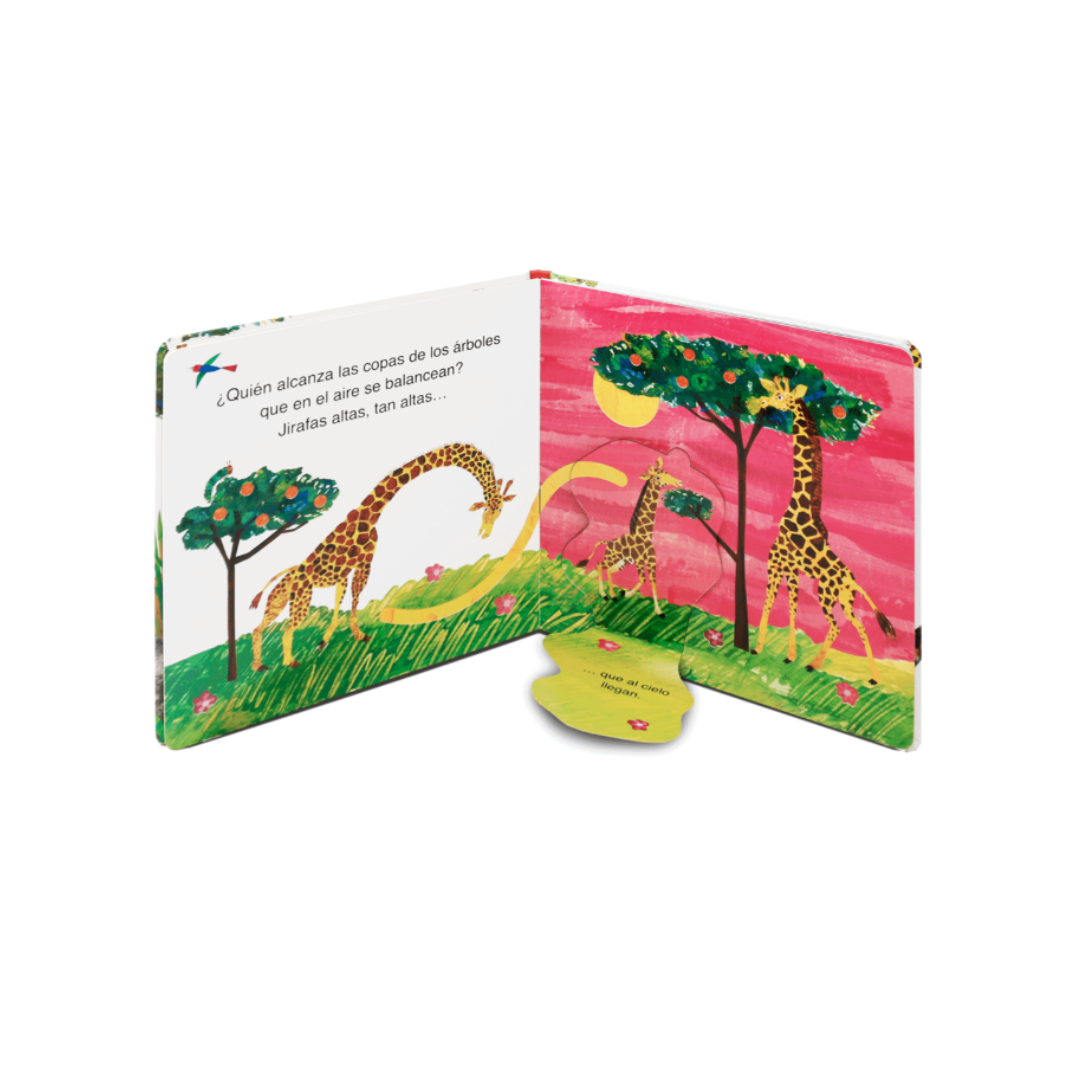 La pequeña oruga glotona juega al escondite con los animales salvajes (cartoné)