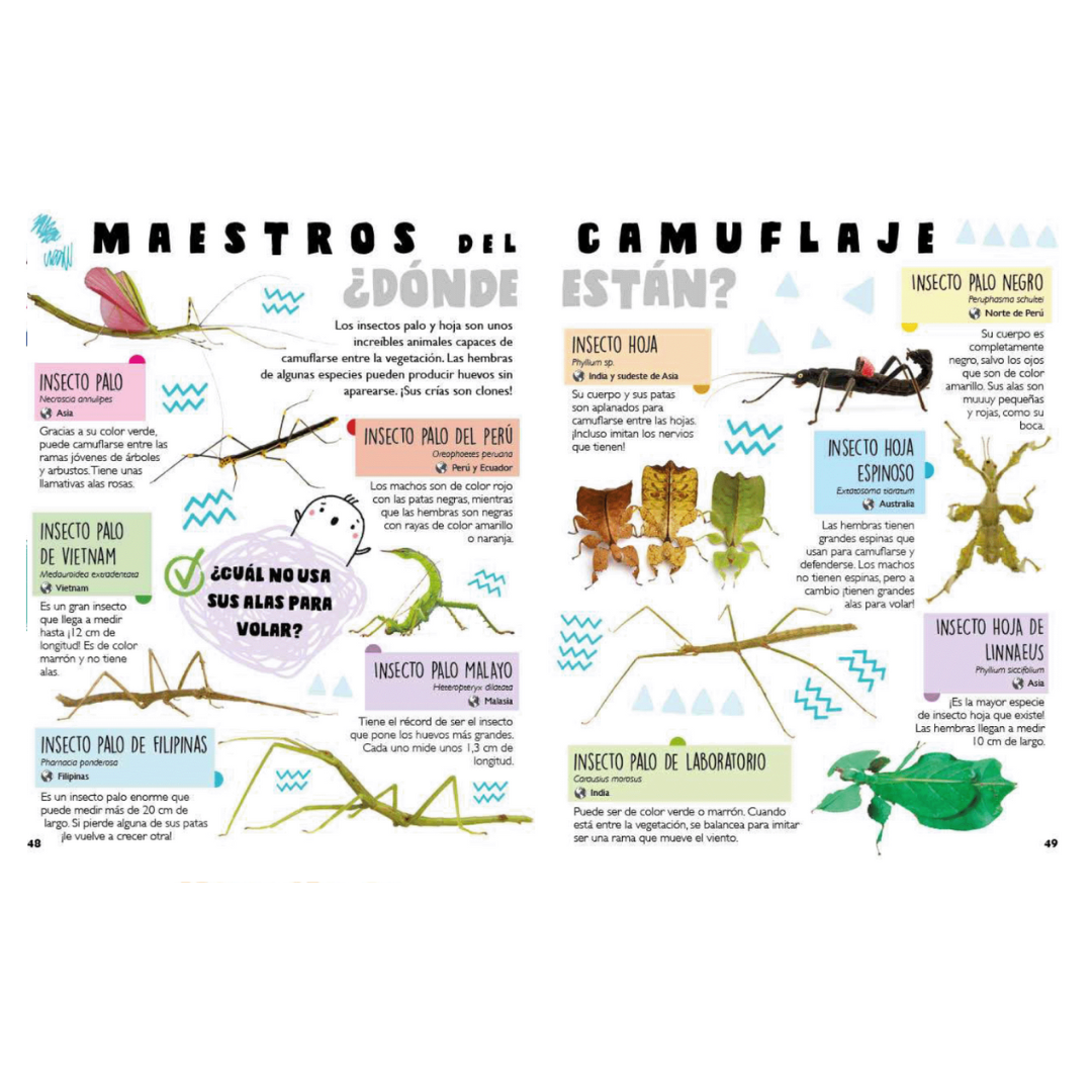 Catálogo de serpientes, reptiles e insectos