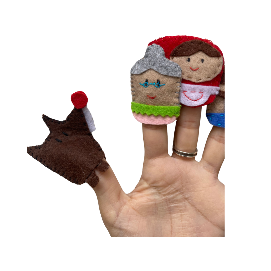 Títeres de dedo "Caperucita Roja"