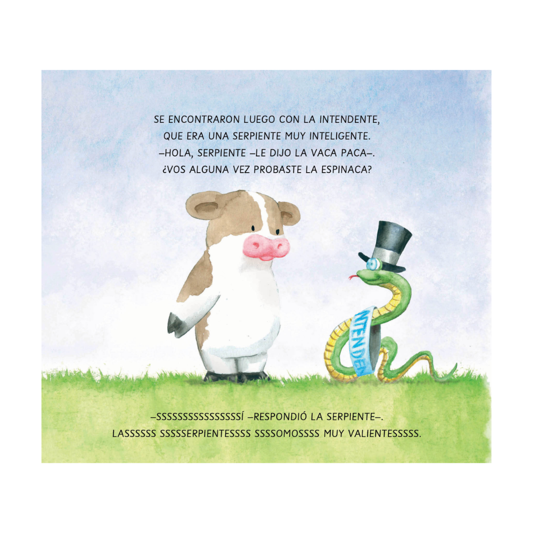 La vaca y la espinaca