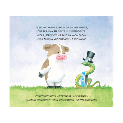 La vaca y la espinaca
