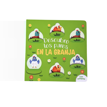 Descubro los pares en la granja (Cartoné con solapas)