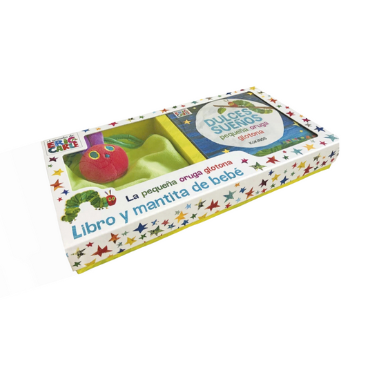 Dulces sueños pequeña oruga glotona (Libro de Cartoné y mantita)