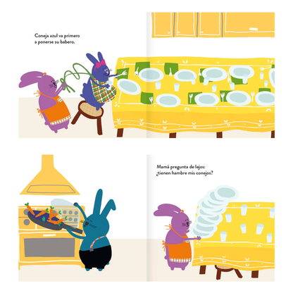A comer, conejitos (cartoné)