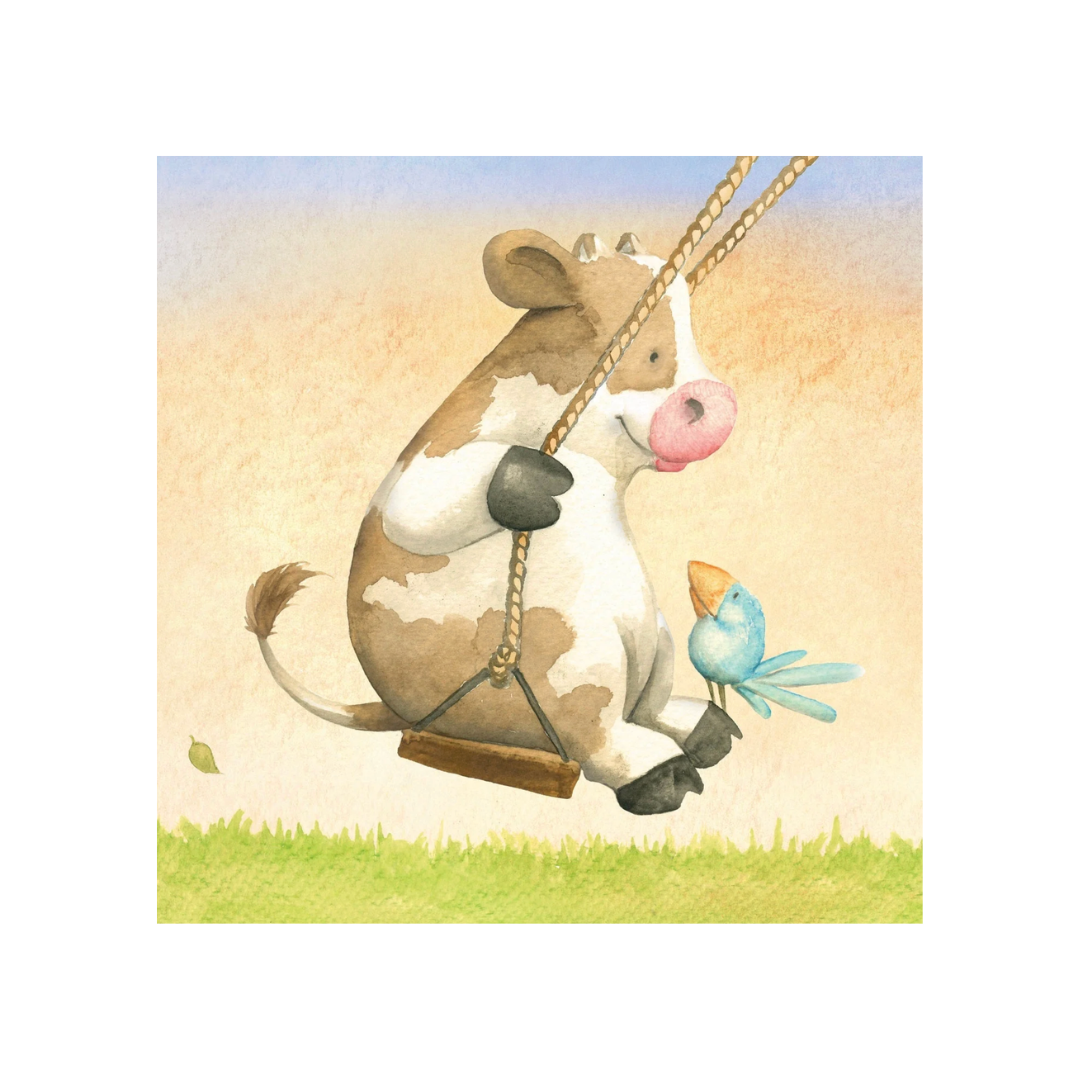La vaca en su hamaca. Un cuento para ayudar a los chicos a quedrse dormidos