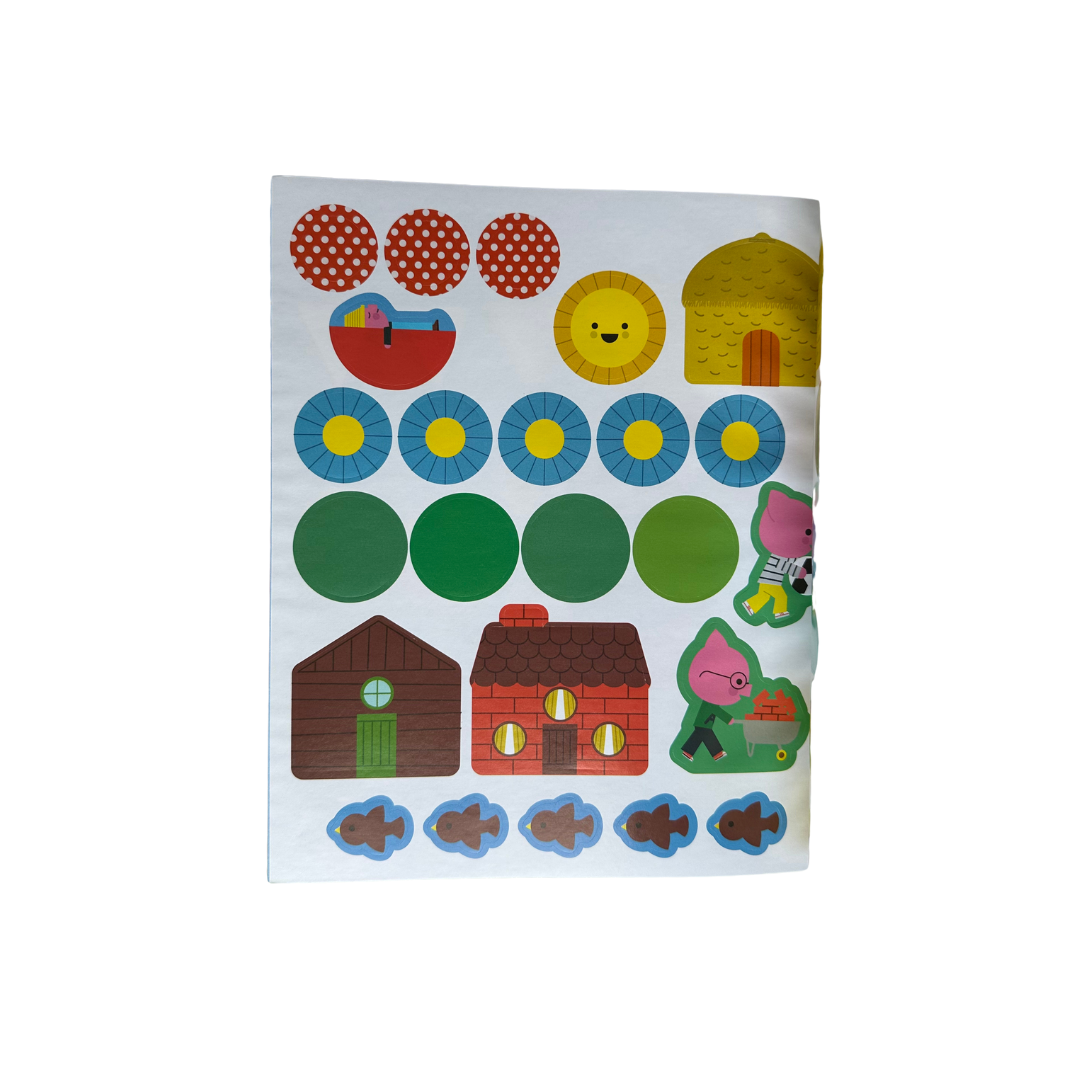 Juega, pinta y pega Los 3 cerditos (tapa blanda)