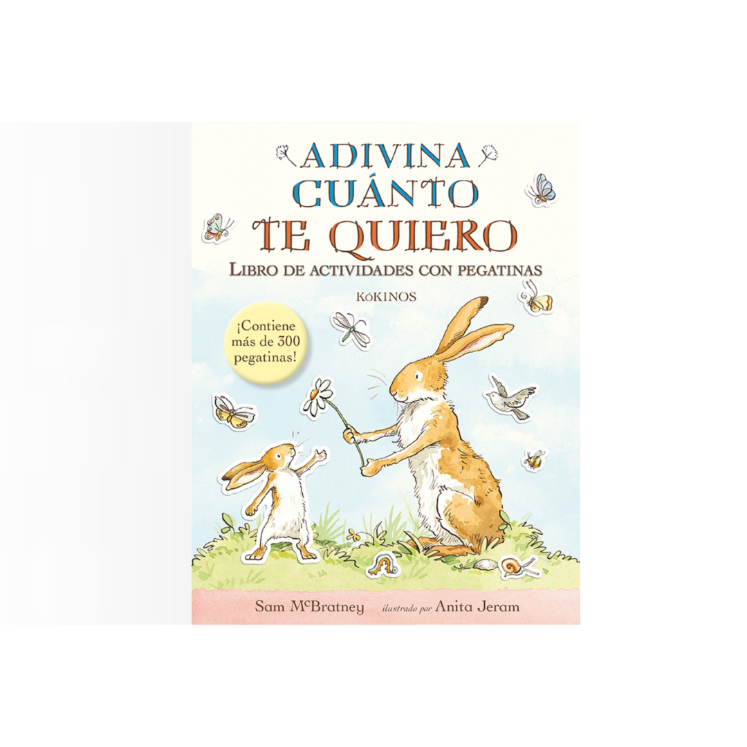 Adivina cuánto te quiero. Libro de pegatinas